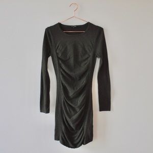 Express Ruched Sweater Dress